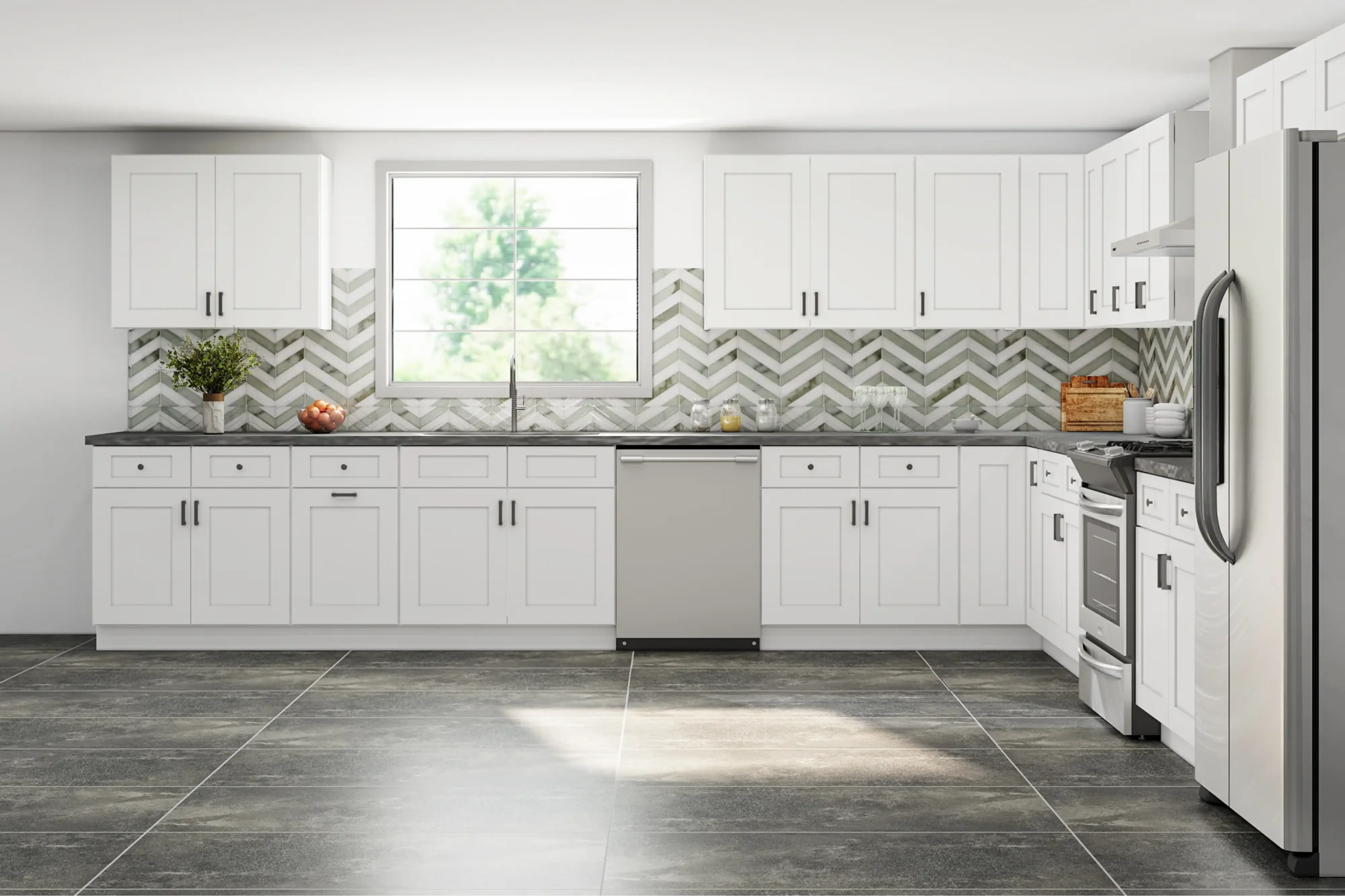 15 X 15 Fabuwood Allure Galaxy Frost Kitchen